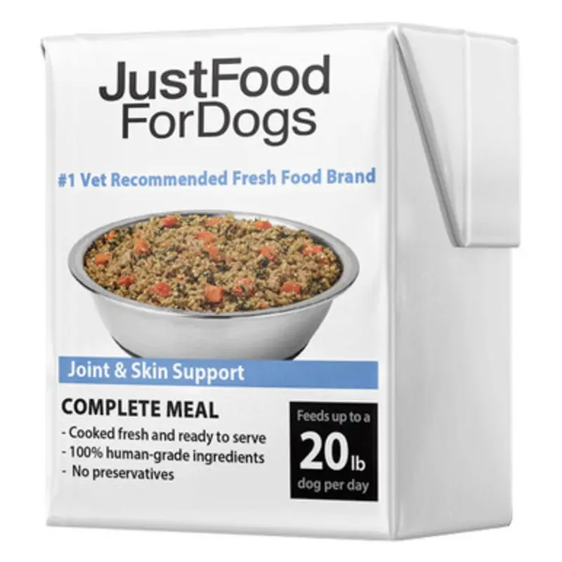 JustFoodForDogs Pantry Fresh Joint & Skin Support Gently Cooked Dog Food 12.5 oz