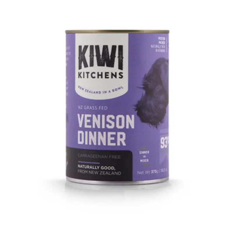Kiwi Kitchens Grass Fed Venison Dinner Canned Dog Food 6 oz