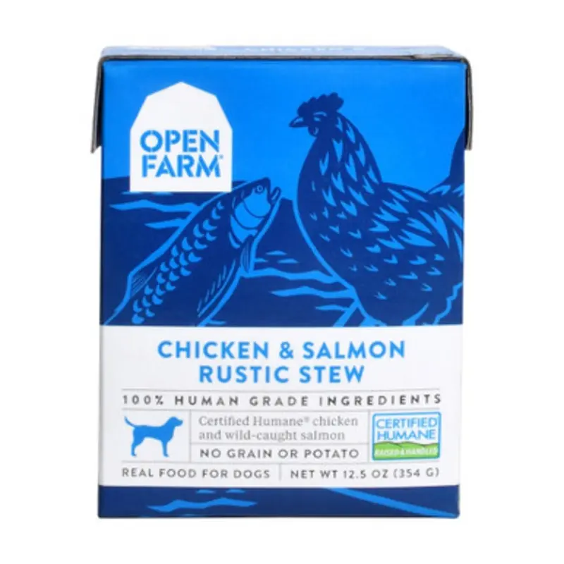 Open Farm Chicken & Salmon Rustic Stew Wet Dog Food 12.5 oz