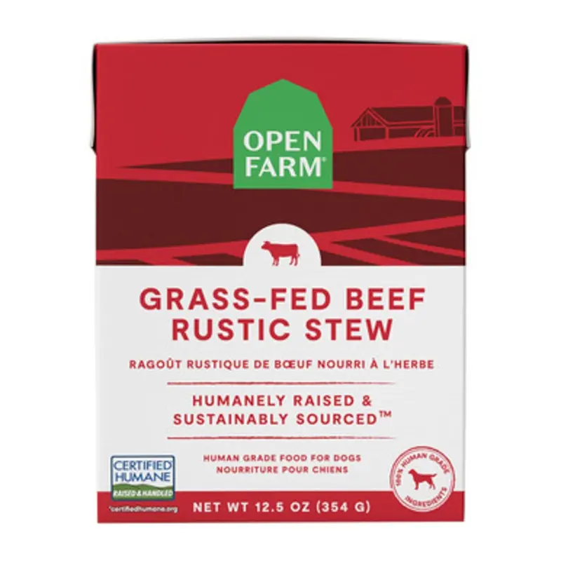 Open Farm Grass-Fed Beef Rustic Stew Wet Dog Food 12.5 oz