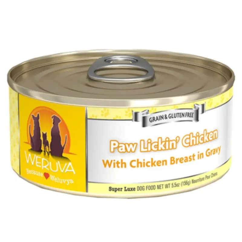 Weruva Paw Lickin' Chicken in Gravy Canned Dog Food 5.5 oz