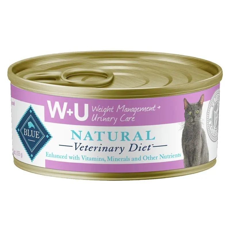 BLUE Natural Veterinary Diet W+U Weight Management + Urinary Care for Cats - Canned