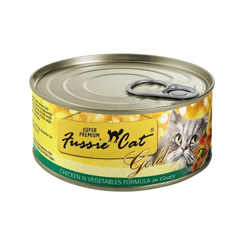 Fussie Cat Super Premium Chicken & Vegetables in Gravy Grain-Free Canned Cat Food