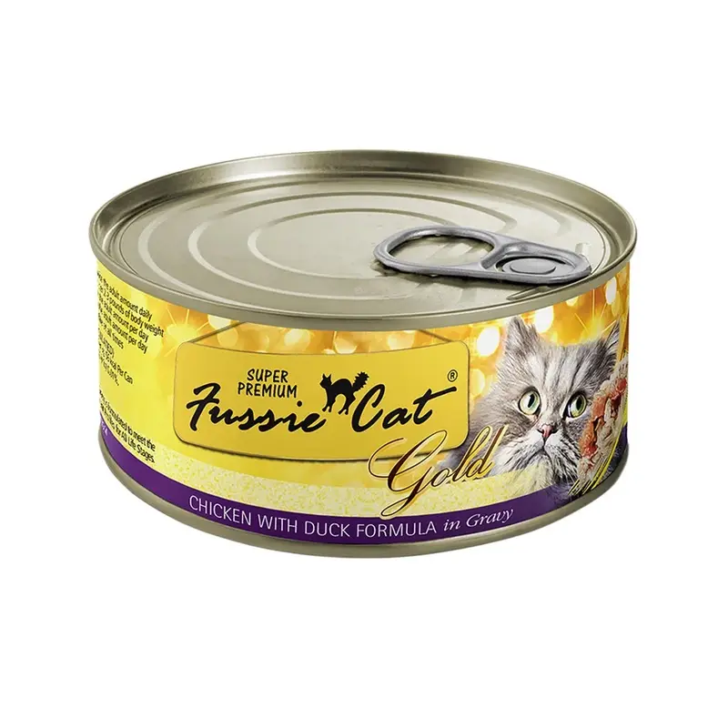 Fussie Cat Super Premium Chicken with Duck in Gravy Grain-Free Canned Cat Food