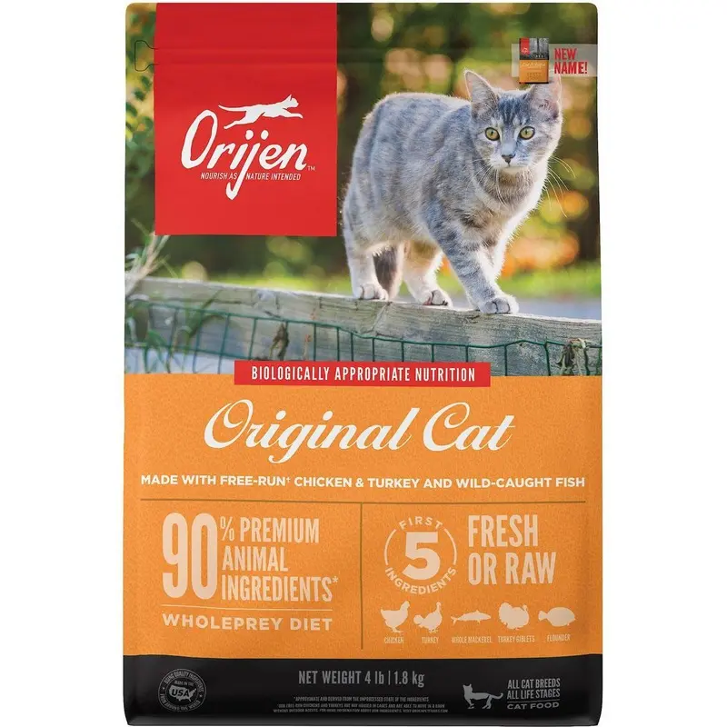 Orijen Original Grain-Free Dry Cat Food 4 lb. Bag