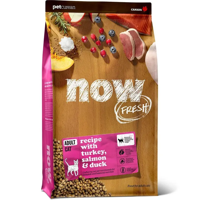 Petcurean Now Fresh Grain-Free Adult Dry Cat Food 8 lb. Bag - Out of Stock!