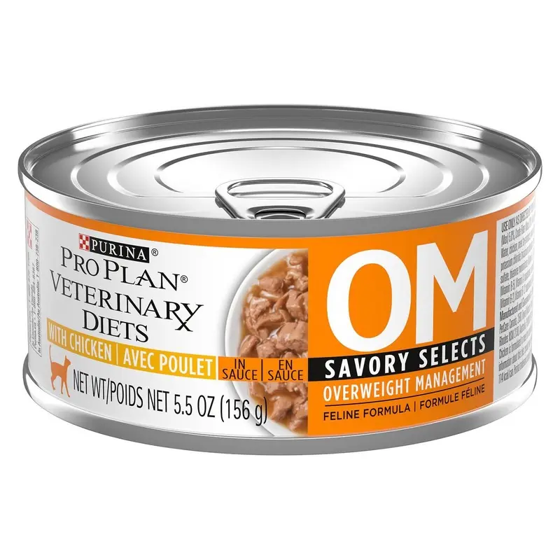 Purina Pro Plan Veterinary Diets OM Savory Selects Canned Cat Food - Chicken
