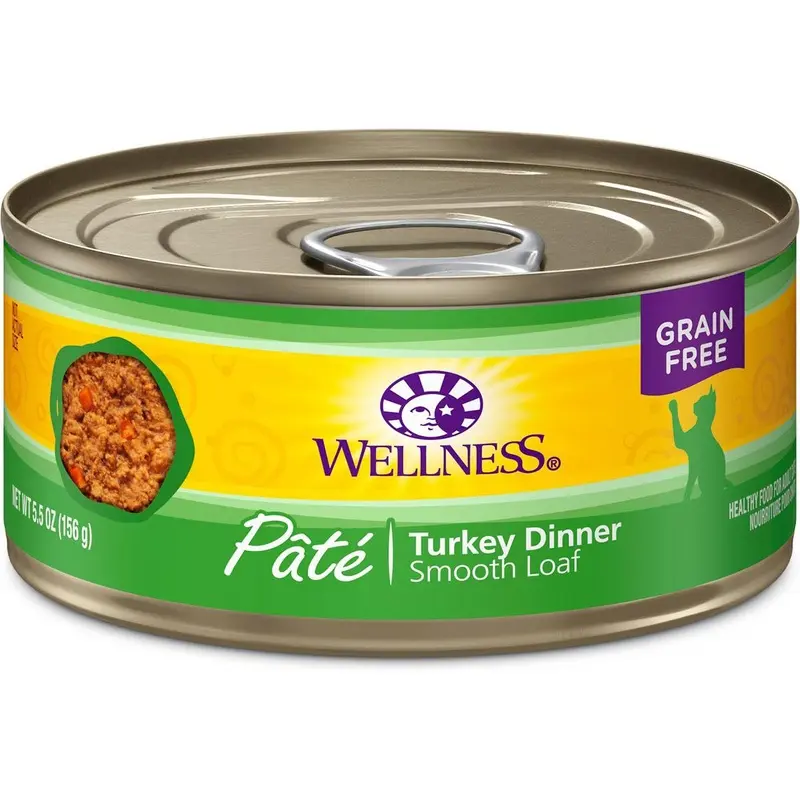 Wellness Complete Health Grain-Free Turkey Pate Canned Cat Food
