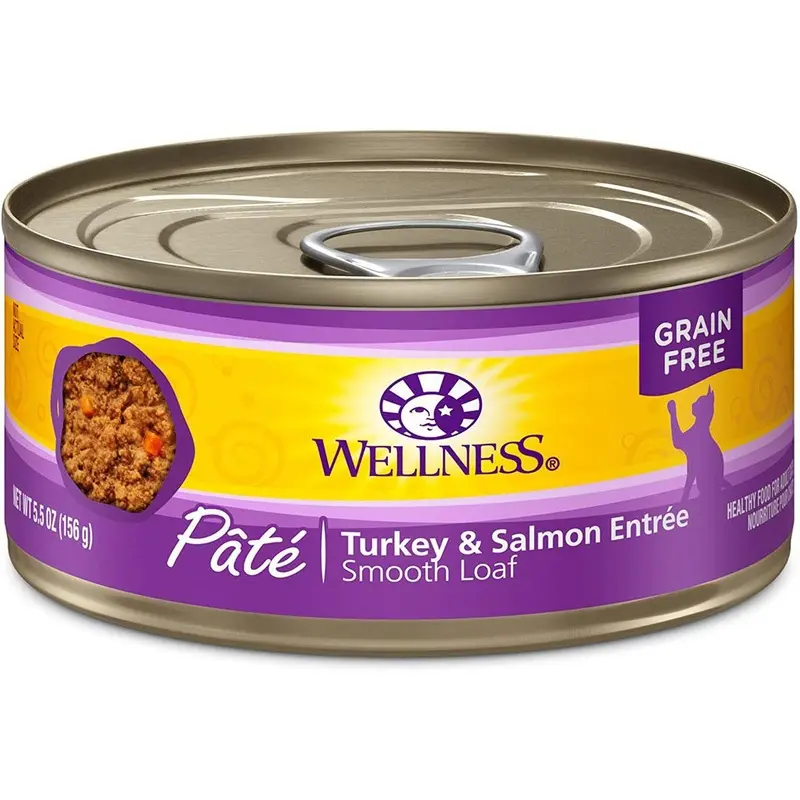Wellness Complete Health Grain-Free Turkey & Salmon Pate Canned Cat Food