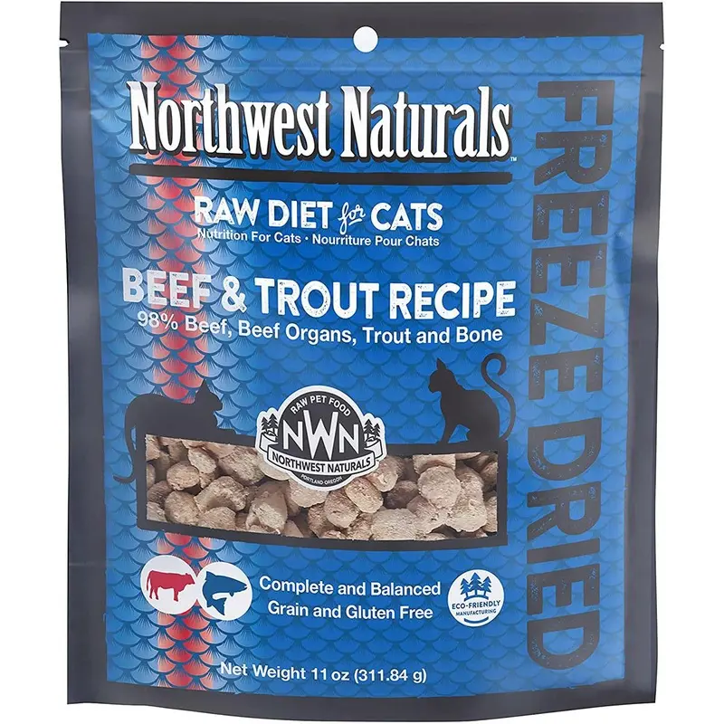 Northwest Naturals Freeze-Dried Beef & Trout Nibbles Cat Food