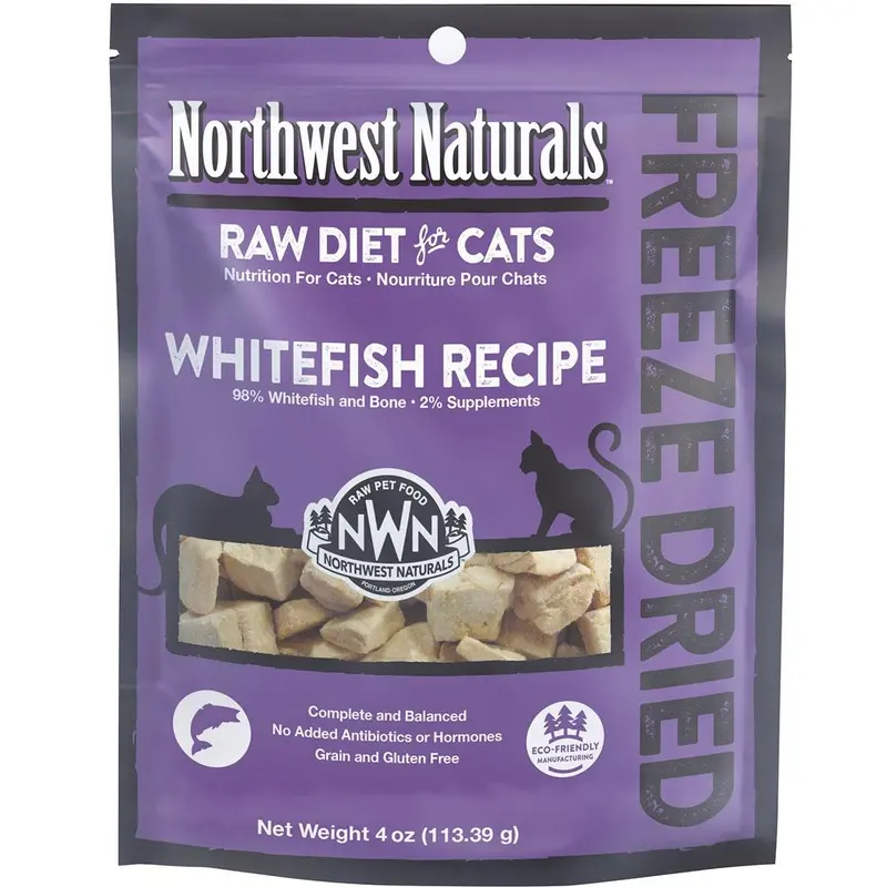 Northwest Naturals Freeze-Dried Whitefish Nibbles Cat Food  11 oz. Bag