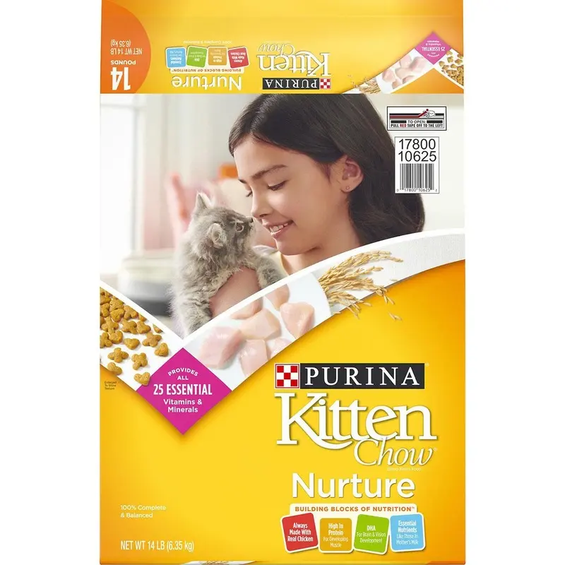 Purina Kitten Chow Nurture Dry Cat Food  14 lb. Bag