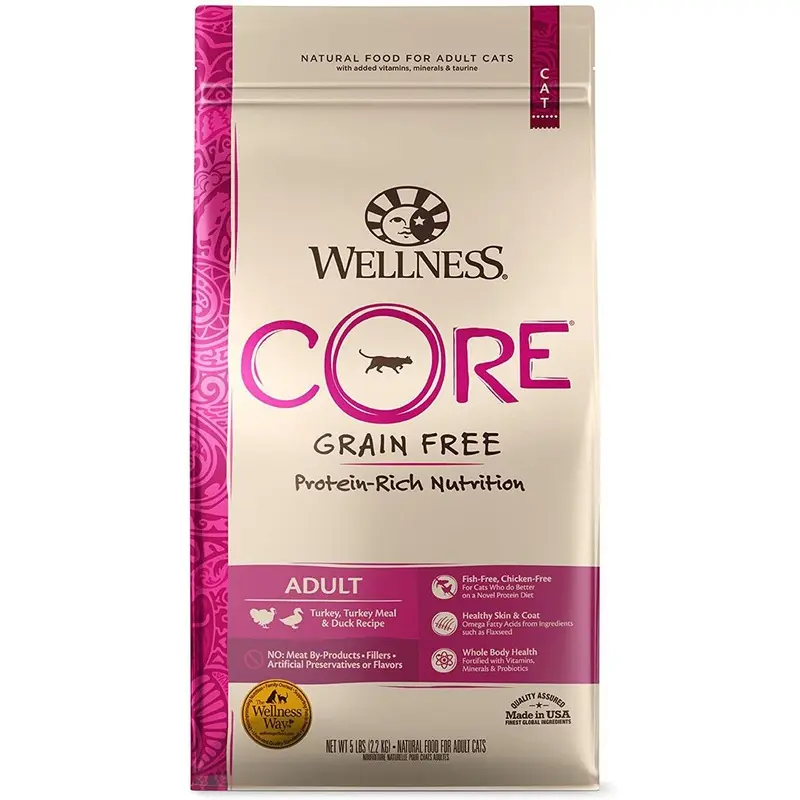 Wellness CORE Grain-Free Dry Cat Food - Turkey, Turkey Meal & Duck Recipe
