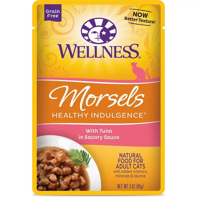 Wellness Healthy Indulgence Morsels Grain-Free Wet Cat Food - Tuna
