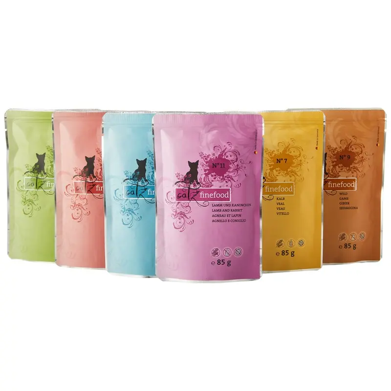 Catz Finefood Multi-Pack X 85 G Bags For Gourmet Cat Food Wet Various Varieties In Mix Package Size 12