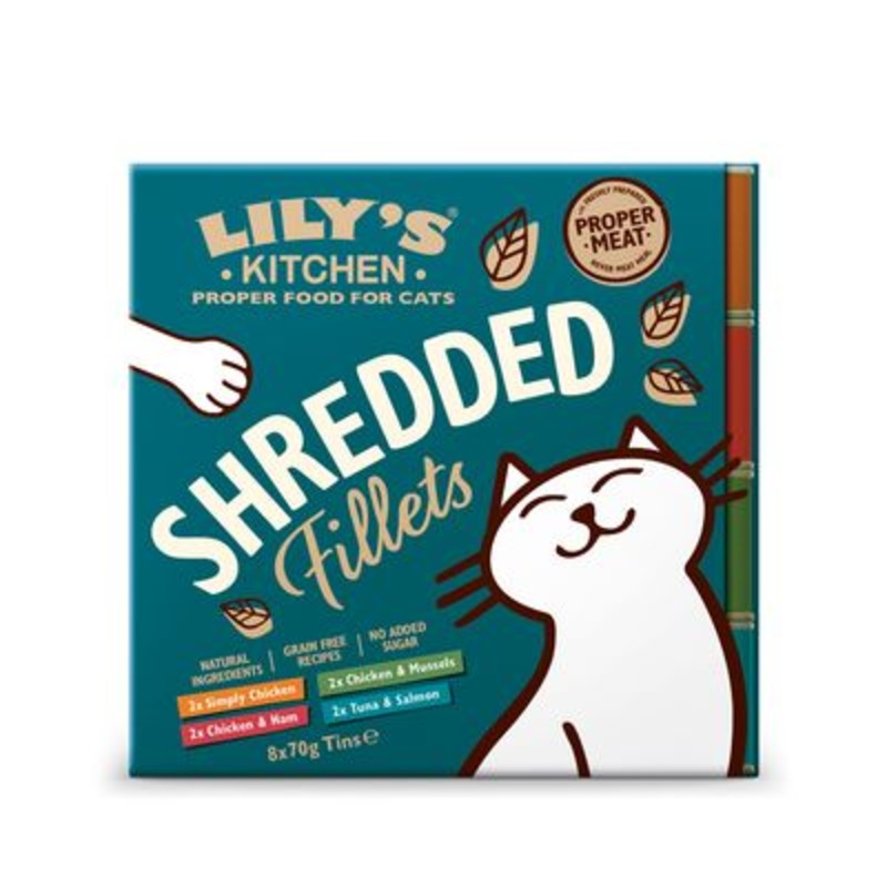 Lily's Kitchen Shredded Fillets for Cats 8 x 70g